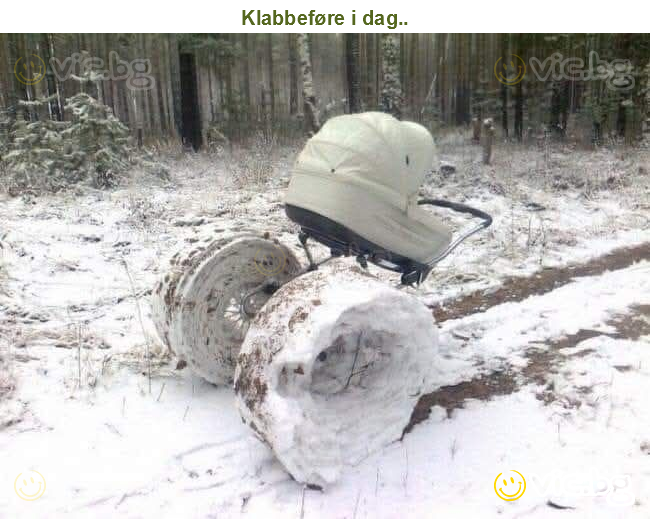 Klabbeføre i dag..