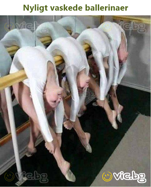 Nyligt vaskede ballerinaer