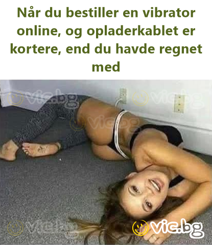 Når du bestiller en vibrator online, og opladerkablet er kortere, end du havde regnet med