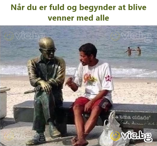Når du er fuld og begynder at blive venner med alle