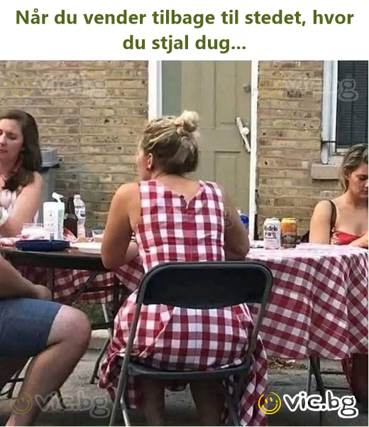 Når du vender tilbage til stedet, hvor du stjal dug...