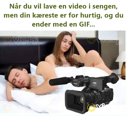 Når du vil lave en video i sengen, men din kæreste er for hurtig, og du ender med en GIF...