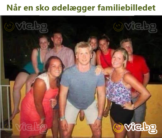 Når en sko ødelægger familiebilledet