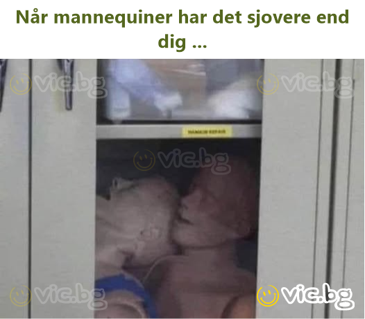 Når mannequiner har det sjovere end dig ...