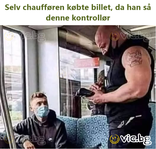 Selv chaufføren købte billet, da han så denne kontrollør