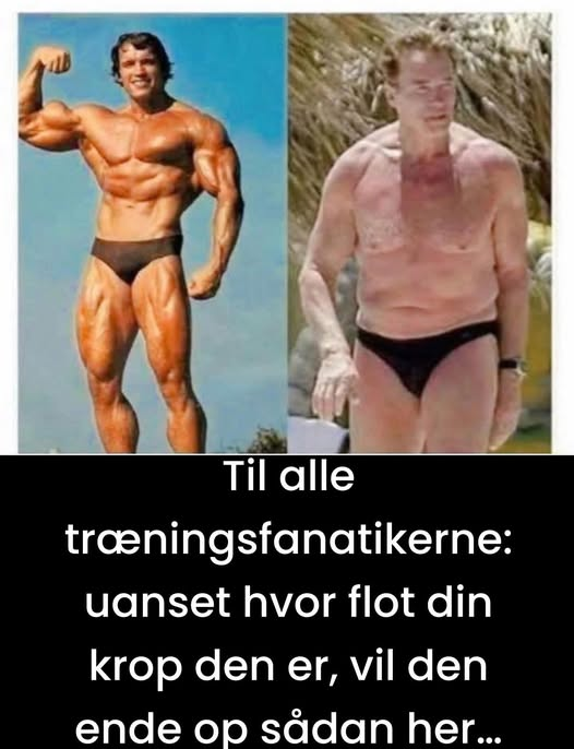 Til alle trœeningsfanatikerne: Uanset hvor flot din krop den er, vil den ende op sádan her...