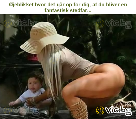 Øjeblikket hvor det går op for dig, at du bliver en fantastisk stedfar...