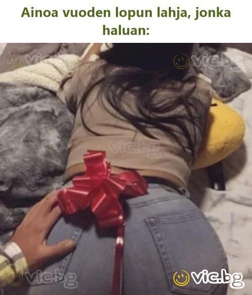 Ainoa vuoden lopun lahja, jonka haluan: