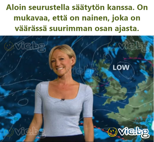 Aloin seurustella säätytön kanssa. On mukavaa, että on nainen, joka on väärässä suurimman osan ajasta.