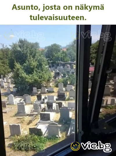 Asunto, josta on näkymä tulevaisuuteen.