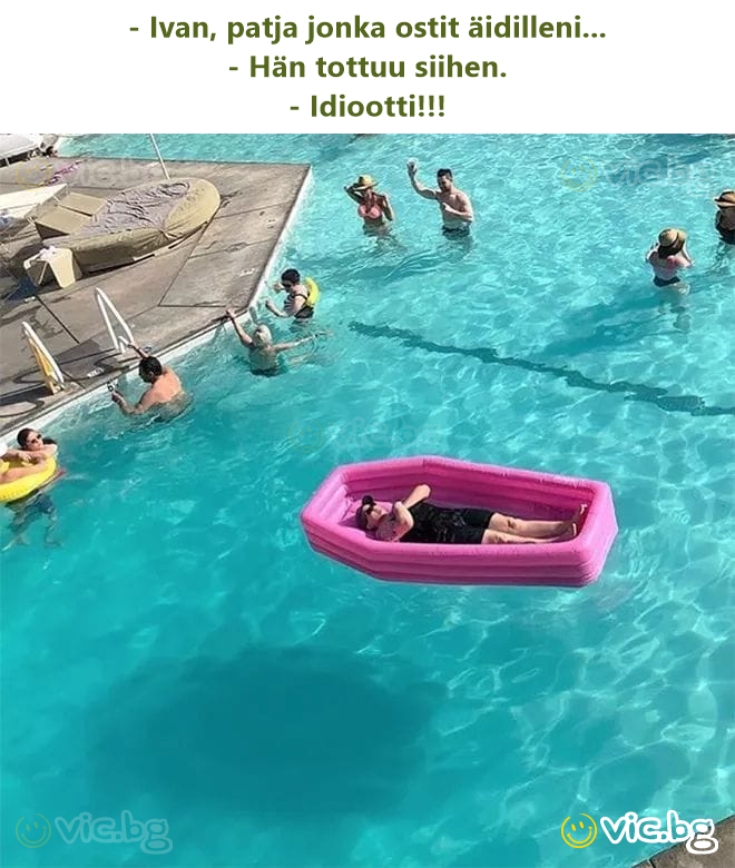- Ivan, patja jonka ostit äidilleni... - Hän tottuu siihen. - Idiootti!!!