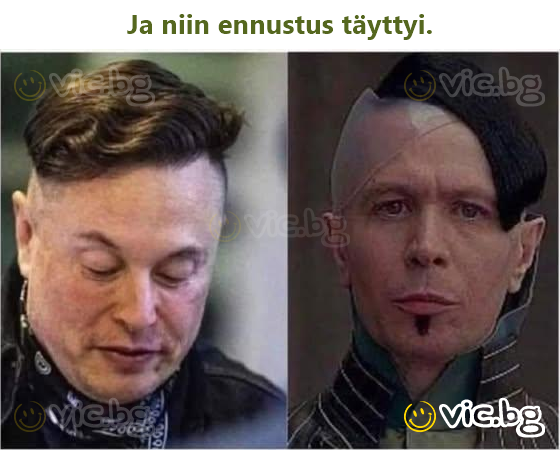 Ja niin ennustus täyttyi.