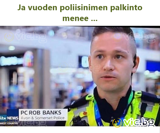 Ja vuoden poliisinimen palkinto menee ...