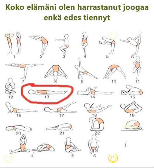 Koko elämäni olen harrastanut joogaa enkä edes tiennyt