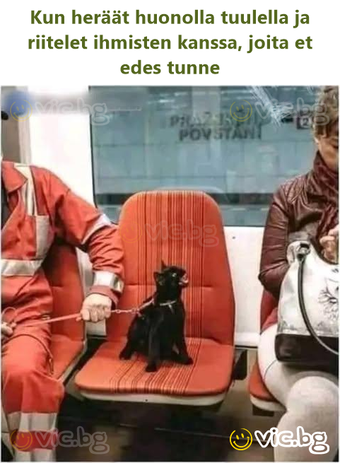 Kun heräät huonolla tuulella ja riitelet ihmisten kanssa, joita et edes tunne