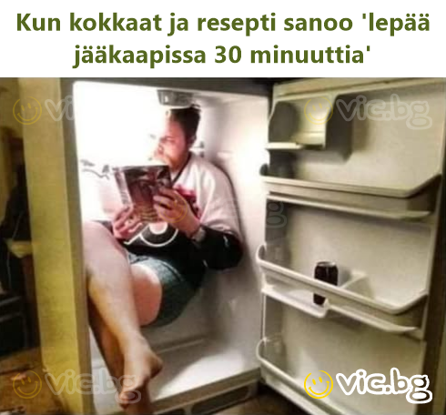 Kun kokkaat ja resepti sanoo 'lepää jääkaapissa 30 minuuttia'