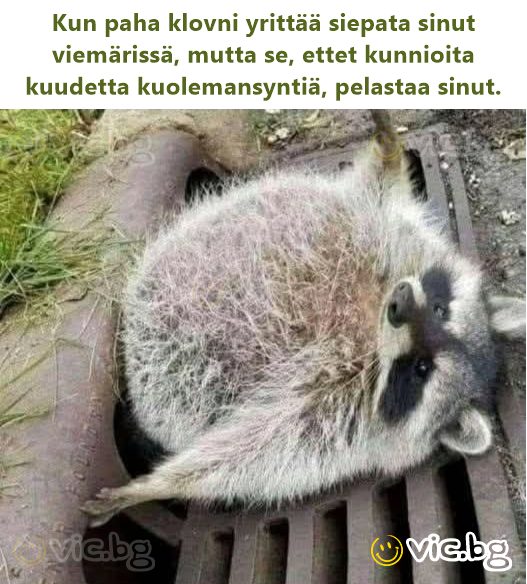 Kun paha klovni yrittää siepata sinut viemärissä, mutta se, ettet kunnioita kuudetta kuolemansyntiä, pelastaa sinut.