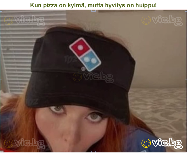Kun pizza on kylmä, mutta hyvitys on huippu!