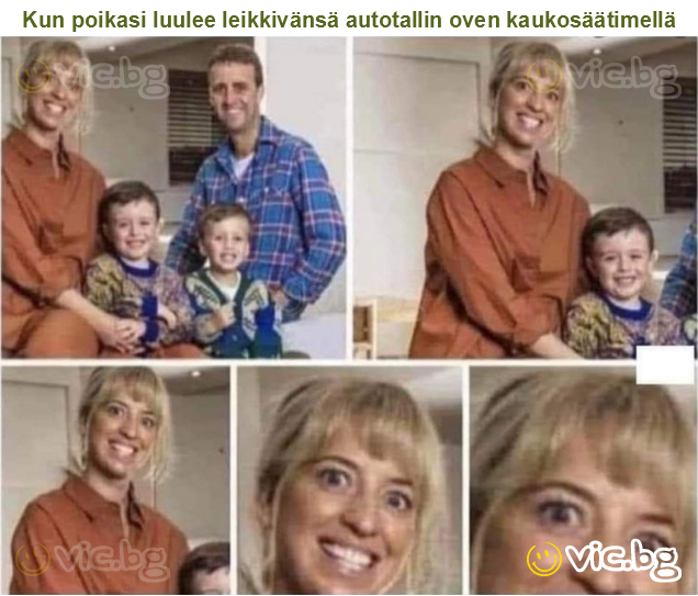 Kun poikasi luulee leikkivänsä autotallin oven kaukosäätimellä