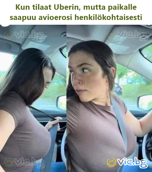 Kun tilaat Uberin, mutta paikalle saapuu avioerosi henkilökohtaisesti