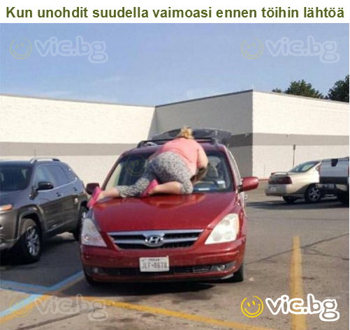 Kun unohdit suudella vaimoasi ennen töihin lähtöä