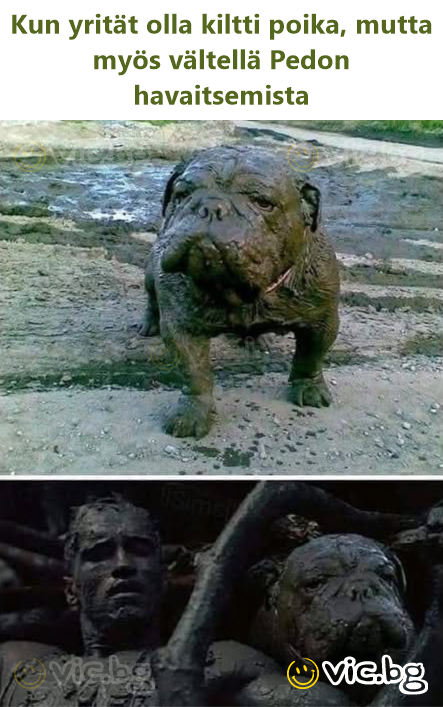 Kun yrität olla kiltti poika, mutta myös vältellä Pedon havaitsemista