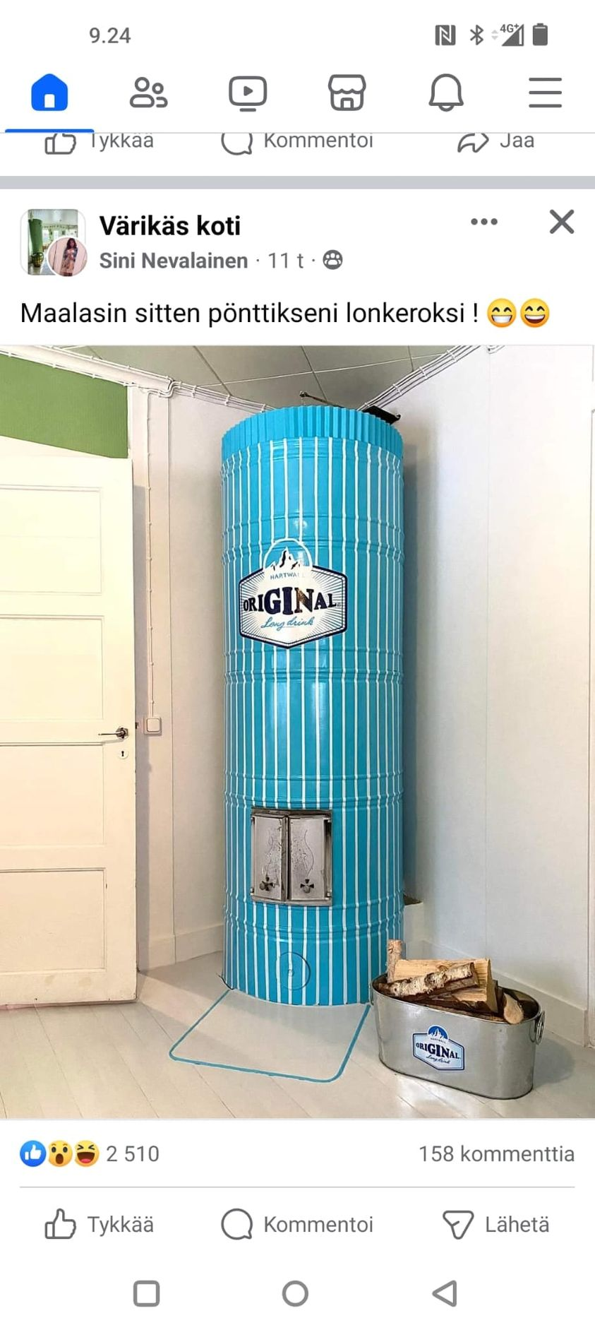 Maalasin sitten pönttikseni lonkeroksi!