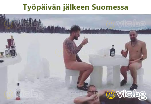 Työpäivän jälkeen Suomessa