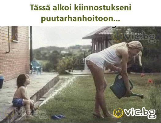 Tässä alkoi kiinnostukseni puutarhanhoitoon...