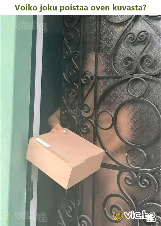 Voiko joku poistaa oven kuvasta?