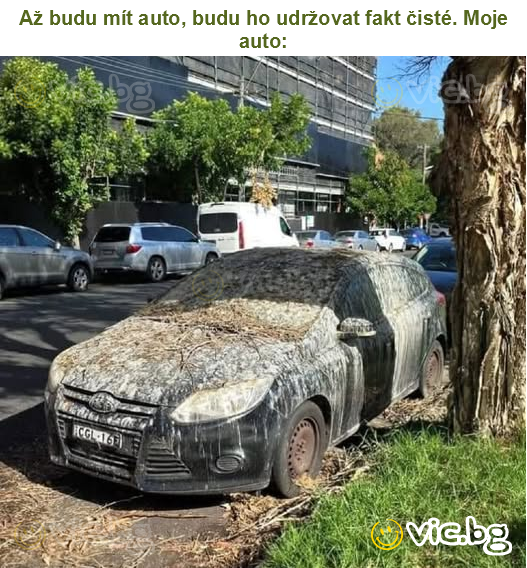 Až budu mít auto, budu ho udržovat fakt čisté. Moje auto: