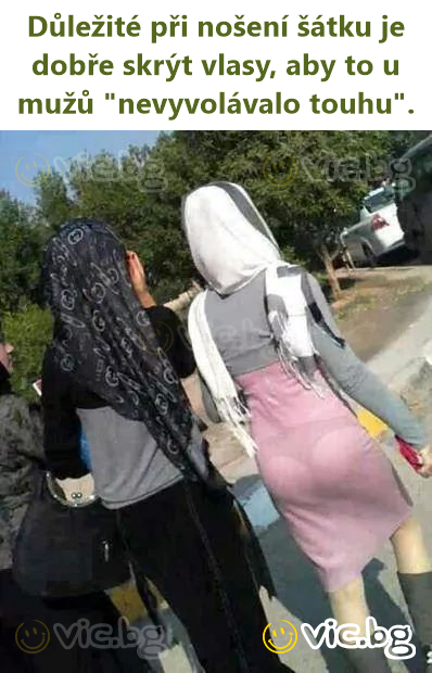 Důležité při nošení šátku je dobře skrýt vlasy, aby to u mužů "nevyvolávalo touhu".