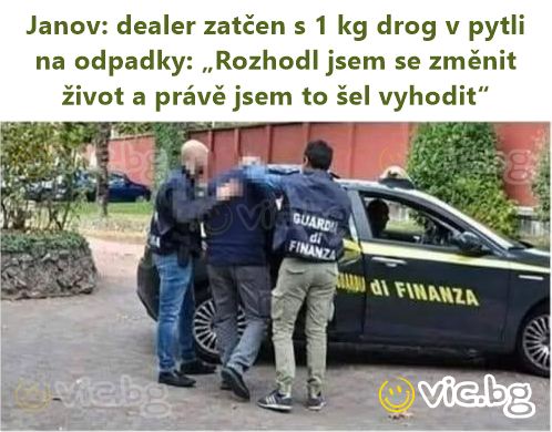 Janov: dealer zatčen s 1 kg drog v pytli na odpadky: „Rozhodl jsem se změnit život a právě jsem to šel vyhodit“