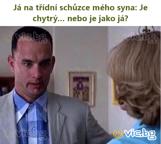 Já na třídní schůzce mého syna: Je chytrý… nebo je jako já?
