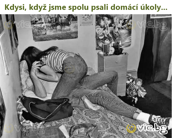 Kdysi, když jsme spolu psali domácí úkoly...