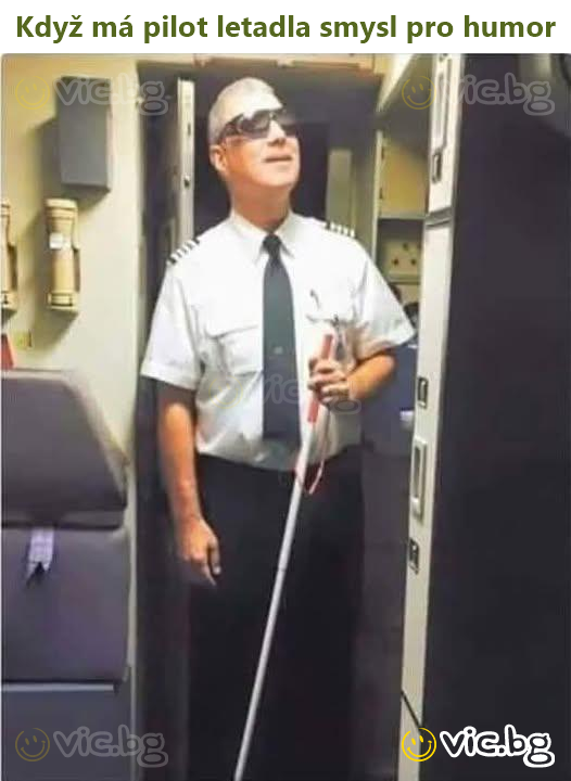 Když má pilot letadla smysl pro humor