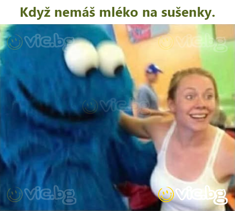 Když nemáš mléko na sušenky.