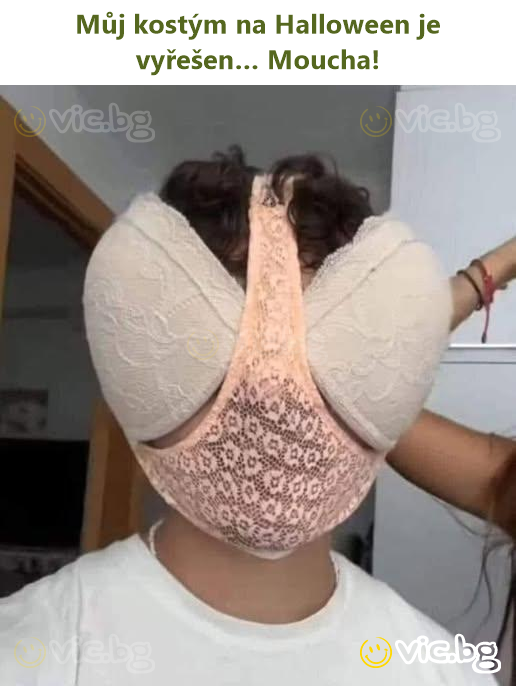 Můj kostým na Halloween je vyřešen… Mouchа!