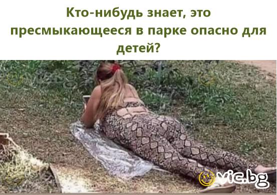 Ξέρει κανείς αν αυτό το ερπετό στο πάρκο είναι επικίνδυνο για τα παιδιά;