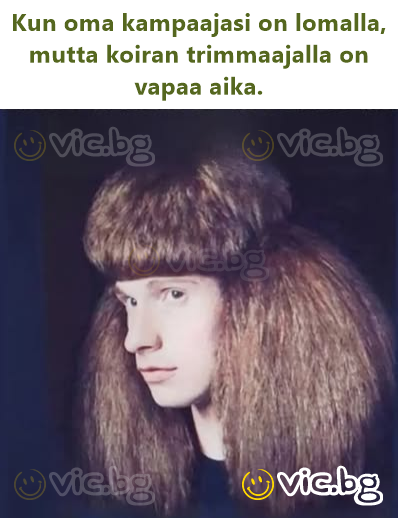Όταν ο κομμωτής σου είναι σε άδεια, αλλά ο groomer του σκύλου σου έχει ραντεβού διαθέσιμο.