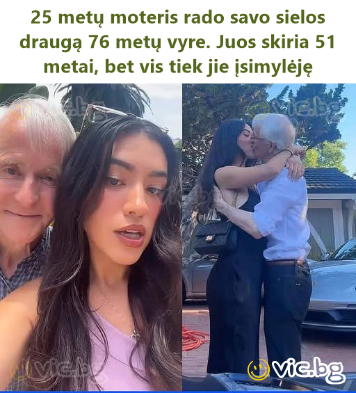 25 metų moteris rado savo sielos draugą 76 metų vyre. Juos skiria 51 metai, bet vis tiek jie įsimylėję