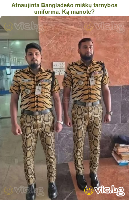 Atnaujinta Bangladešo miškų tarnybos uniforma. Ką manote?
