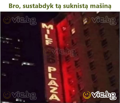 Bro, sustabdyk tą suknistą mašiną