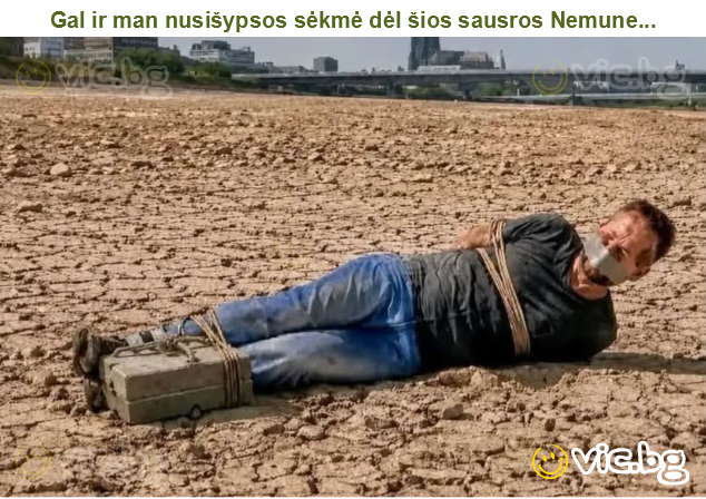 Gal ir man nusišypsos sėkmė dėl šios sausros Nemune...