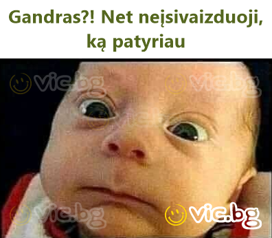 Gandras?! Net neįsivaizduoji, ką patyriau