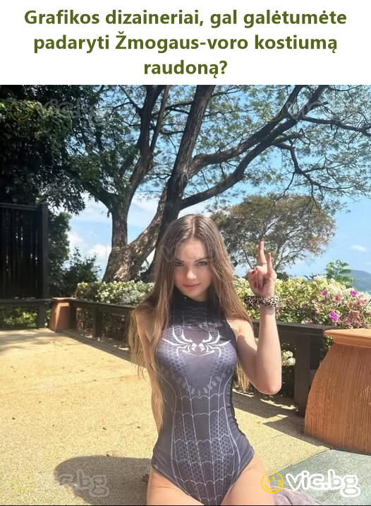 Grafikos dizaineriai, gal galėtumėte padaryti Žmogaus-voro kostiumą raudoną?