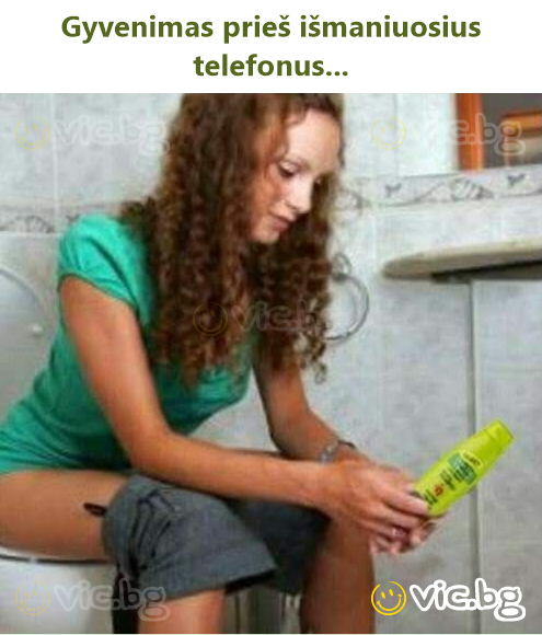 Gyvenimas prieš išmaniuosius telefonus...