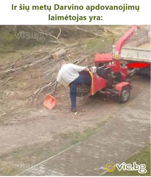 Ir šių metų Darvino apdovanojimų laimėtojas yra: