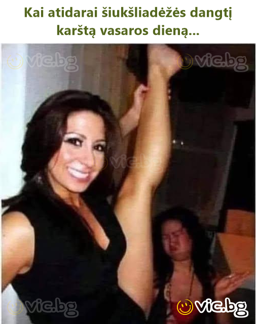 Kai atidarai šiukšliadėžės dangtį karštą vasaros dieną...