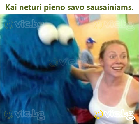 Kai neturi pieno savo sausainiams.